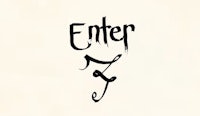 the word enter is written in black on a white background