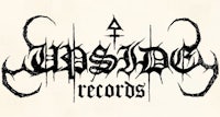 a black and white logo with the words inside records